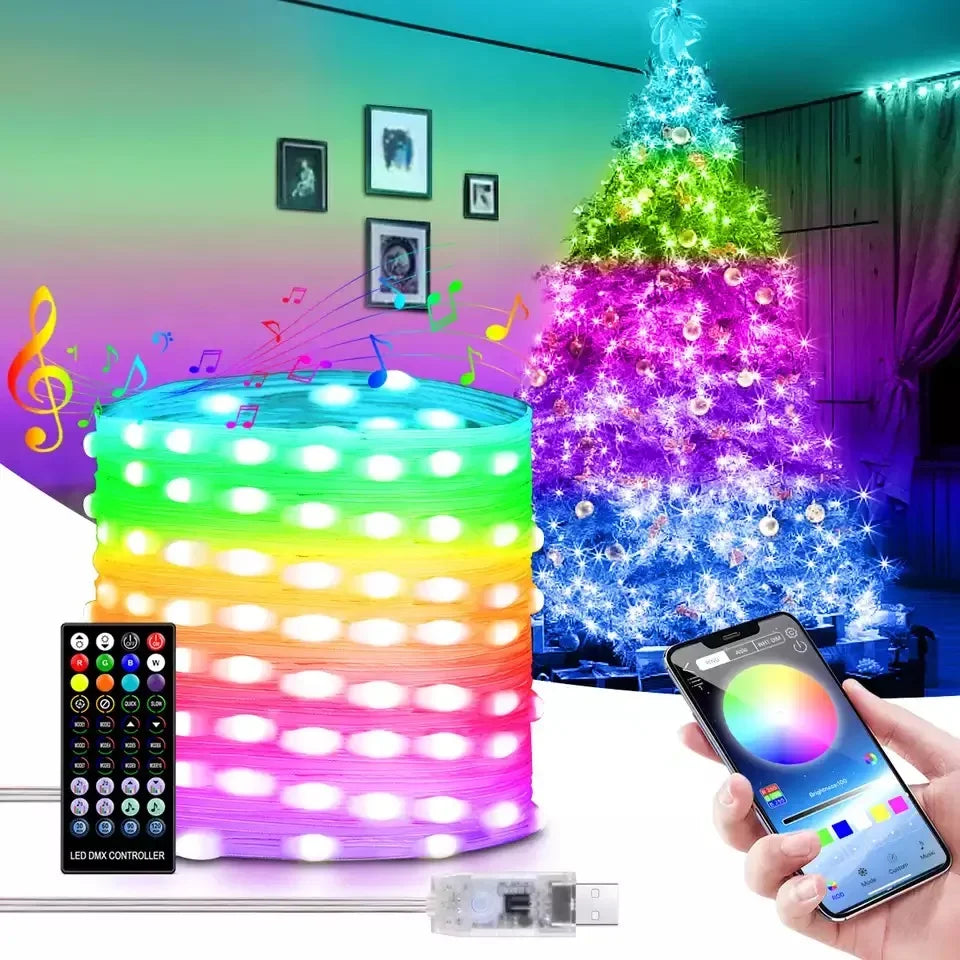 Smart LED String Lights ( Remote and BT Controled) - CentralShoppers