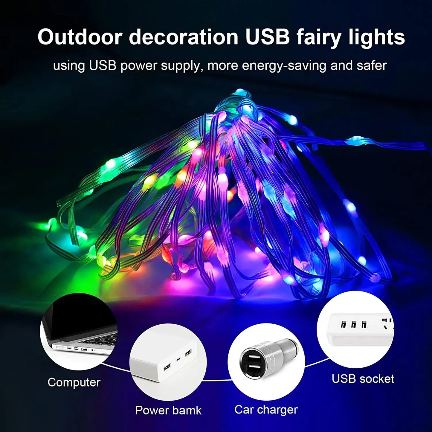 Smart LED String Lights ( Remote and BT Controled) - CentralShoppers