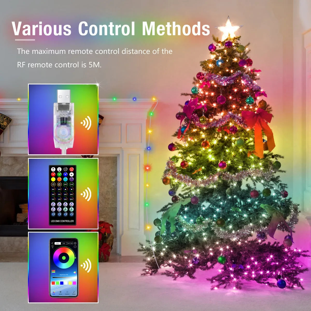 Smart LED String Lights ( Remote and BT Controled) - CentralShoppers