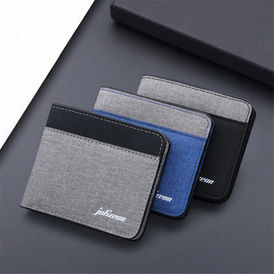 Thin Artificial Leather Men's Wallet - CentralShoppers