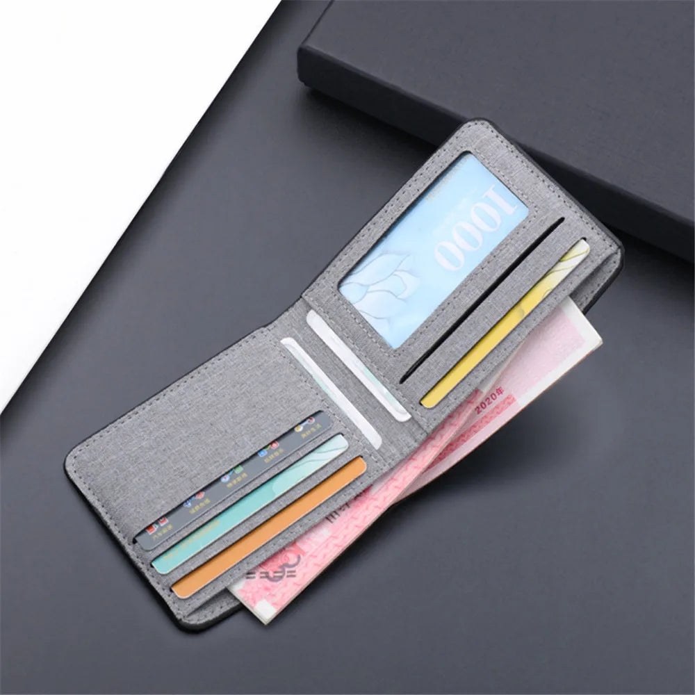 Thin Artificial Leather Men's Wallet - CentralShoppers